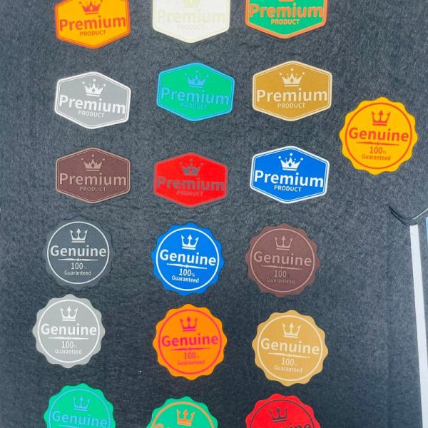Custom 3D Engraved Silicone Logo Patches & Rubber Labels